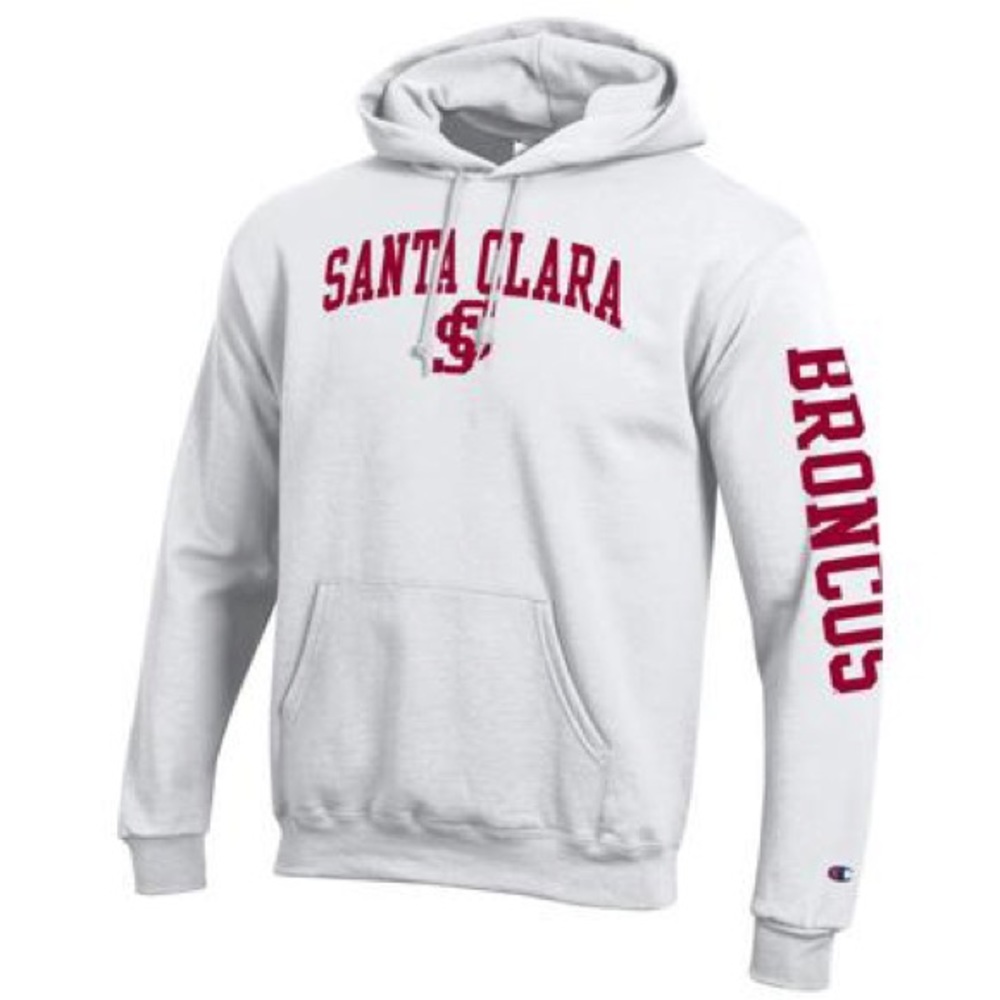 Santa Clara White Champion Hoodie